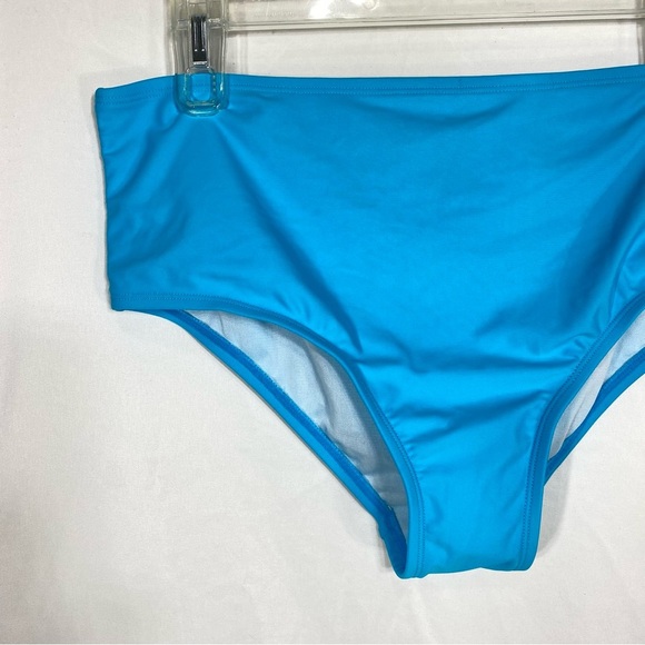 Swimsuits for All Cyan Mid Wash Waist Swim Brief Bikini Bottoms - Picture 7 of 8
